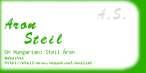 aron steil business card